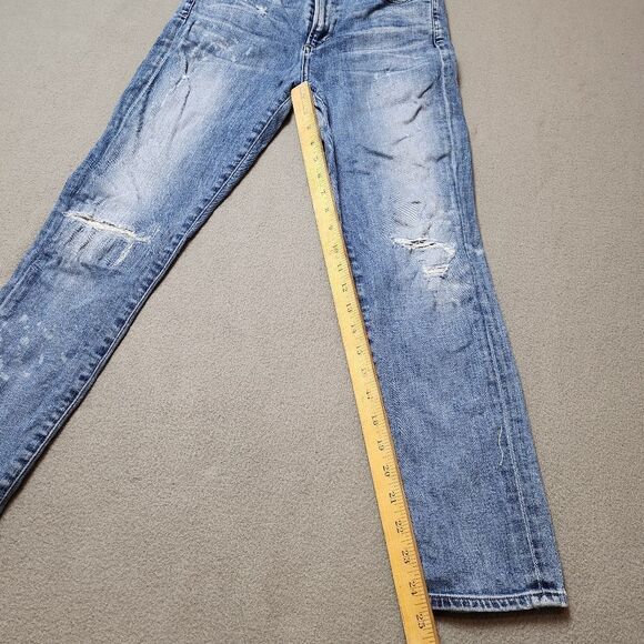 Citizens of Humanity Rocket Crop High Rise Skinny Jeans Distressed - Size 28 - Picture 15 of 16